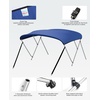 image:imageKEMIMOTO Bimini Top for Boat Bimini Tops Cover 600D Marine Grade Canvas Boat Canopy with 6ft Length 54 in  96 in Width 46 in Height Includes Mounting Hardware Straps Rear Support PolesBlue
