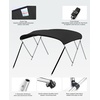 image:imageKEMIMOTO Bimini Top for Boat Bimini Tops Cover 600D Marine Grade Canvas Boat Canopy with 6ft Length 54 in  96 in Width 46 in Height Includes Mounting Hardware Straps Rear Support PolesBlack