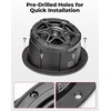 image:imageKEMIMOTO 65 inch Speaker with Enclosure Pods Universal Speaker Compatibility IPX5 WaterResistant Coaxial Speaker Box Universal Fit for UTVs RVs Cars Boats Trunks Golf Carts