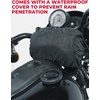 image:imageKEMIMOTO Motorcycle Handlebar Bag Universal Motorcycle Tool Bag Bicycle Bar Bag Front Fork Storage Accessory Sissy Bar Bag Compatible with Cruiser Softail Dyna Sportsters Grey Carbon FabricBlack Carbon Fabric