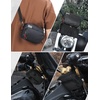 image:imageKEMIMOTO Motorcycle Handlebar Bag Universal Motorcycle Tool Bag Bicycle Bar Bag Front Fork Storage Accessory Sissy Bar Bag Compatible with Cruiser Softail Dyna Sportsters Grey Carbon FabricBlack Carbon Fabric