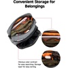 image:imageKEMIMOTO Motorcycle Handlebar Bag Universal Motorcycle Tool Bag Bicycle Bar Bag Front Fork Storage Accessory Sissy Bar Bag Compatible with Cruiser Softail Dyna Sportsters Grey Carbon FabricGrey Carbon Fabric