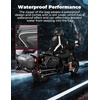 image:imageKEMIMOTO Motorcycle Saddlebags Expandable 2230L 1115Lx2 with QuickRelease Brackets PU Leather Handbag Waterproof with Rain Cover Compatible with Dyna Softail Cruiser Rebel Vulcan