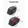 image:imageKEMIMOTO Motorcycle Saddlebags Expandable 2230L 1115Lx2 with QuickRelease Brackets PU Leather Handbag Waterproof with Rain Cover Compatible with Dyna Softail Cruiser Rebel Vulcan