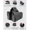 image:imageKEMIMOTO Motorcycle Saddlebags PU Leather Side Bags Compatible with Sportster 883 1200 Softail Low Rider S Cruiser Dyna Vstar Shadow Vulcan Rebel 20L12L