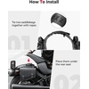 image:imageKEMIMOTO Motorcycle Saddlebags PU Leather Side Bags Compatible with Sportster 883 1200 Softail Low Rider S Cruiser Dyna Vstar Shadow Vulcan Rebel 20L12L