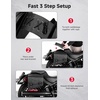 image:imageKEMIMOTO Motorcycle Saddlebags PU Leather Side Bags Compatible with Sportster 883 1200 Softail Low Rider S Cruiser Dyna Vstar Shadow Vulcan Rebel 20L20L
