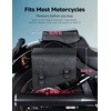 image:imageKEMIMOTO Motorcycle Saddlebags PU Leather Side Bags Compatible with Sportster 883 1200 Softail Low Rider S Cruiser Dyna Vstar Shadow Vulcan Rebel 20L20L