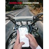 image:imageKEMIMOTO Motorcycle Speaker ATV Motorcycle Stereo Speaker Waterproof Motorcycle Radio Sound Bar 071 in 60 Watts Max Builtin Amplifier AUX in USB BluetoothCompatible FM Radio SilverSilver