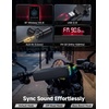 image:imageKEMIMOTO Motorcycle Speakers BluetoothCompatible Sound Bar Handlebar Speaker with RGB Lights IP66 Waterproof Motorcycle Audio System Loud Stereo Bass for Highway Riding
