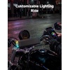 image:imageKEMIMOTO Motorcycle Speakers BluetoothCompatible Sound Bar Handlebar Speaker with RGB Lights IP66 Waterproof Motorcycle Audio System Loud Stereo Bass for Highway Riding