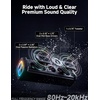 image:imageKEMIMOTO Motorcycle Speakers BluetoothCompatible Sound Bar Handlebar Speaker with RGB Lights IP66 Waterproof Motorcycle Audio System Loud Stereo Bass for Highway Riding