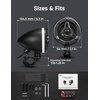 image:imageKEMIMOTO Motorcycle Speakers Handlebar Mount BluetoothCompatible IP66 Waterproof Motorcycle Tower Audio System with RGB Lights for Highway Riding