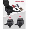 image:imageKEMIMOTO Motorcycle Tank Bag with Removable Phone Holder Waterproof EVA Hard Shell Expandable Tank Bag Rain Cover Compatible with All Models of Mobile Phones 1316L