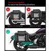 image:imageKEMIMOTO PVC Waterproof Motorcycle Saddlebags 50L25Lx2 Adventure Dual Sport Bike Luggage Bag Detachable Saddle Bags Side Bags for Dirtbike Motorbike Travel Motorcycle Panniers Bags BlackGrey