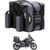 image:imageKEMIMOTO PVC Waterproof Motorcycle Saddlebags with Bottle Holders 52L26Lx2 Large Capacity Adventure Sport Bike Luggage Bag Saddle Bags Side Bags for Motorbike Travel Detachable Motorcycle Bag