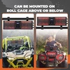 image:imageKEMIMOTO UTV Sound Bar 16 Inch ATV Speaker with RGB Lights BT V50 MarineGrade IP65 Waterproof Compatible with Polaris RZR CanAm CFMOTO Zforce Teryx Fits 175  225 Roll Cage