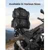 image:imageKEMIMOTO Waterproof Motorcycle Dry Bag  Duffle Tail Bag Soft Luggage 25L40L65L Large Capacity with 4 QuickRelease Straps Dustproof for Touring Adventure Motorcycling amp Camping BlackBlack