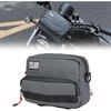 image:imageKEMIMOTO Motorcycle Handlebar Bag Universal Motorcycle Tool Bag Bicycle Bar Bag Front Fork Storage Accessory Sissy Bar Bag Compatible with Cruiser Softail Dyna Sportsters Grey Carbon FabricGrey Carbon Fabric