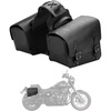 image:imageKEMIMOTO Motorcycle Saddlebags PU Leather Side Bags Compatible with Sportster 883 1200 Softail Low Rider S Cruiser Dyna Vstar Shadow Vulcan Rebel 20L20L