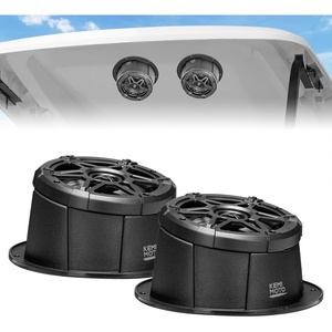 image:imageKEMIMOTO 65 inch Speaker with Enclosure Pods Universal Speaker Compatibility IPX5 WaterResistant Coaxial Speaker Box Universal Fit for UTVs RVs Cars Boats Trunks Golf Carts