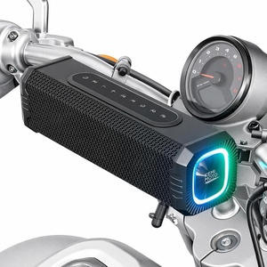 image:imageKEMIMOTO Motorcycle Speakers BluetoothCompatible Sound Bar Handlebar Speaker with RGB Lights IP66 Waterproof Motorcycle Audio System Loud Stereo Bass for Highway Riding
