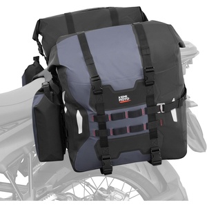 image:imageKEMIMOTO PVC Waterproof Motorcycle Saddlebags with Bottle Holders 52L26Lx2 Large Capacity Adventure Sport Bike Luggage Bag Saddle Bags Side Bags for Motorbike Travel Detachable Motorcycle Bag