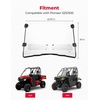 image:imageKEMIMOTO 2IN1 UTV Front Windshield with Sliding Window Compatible with 20172023 Pioneer 50020212026 Pioneer 520 DualCoated PC Material Dustproof Ventilated Windshield Fits Hard or Soft Roofs