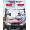 image:imageKEMIMOTO 2IN1 UTV Front Windshield with Sliding Window Compatible with 20172023 Pioneer 50020212026 Pioneer 520 DualCoated PC Material Dustproof Ventilated Windshield Fits Hard or Soft Roofs