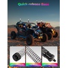 image:imageKEMIMOTO 2pc 1ft COB Fat Whip Lights for Side by Side Turning Signal Function Compatible with Polaris RZR CanAm Maverick X3 LED Whip Lights for UTV ATV Buggy Boat Offroad