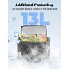 image:imageKEMIMOTO 80L ATV Cargo Storage Bag with 13L Additional Cooler and Adjustable Divider WaterResistant Zipperless Rack Bag Compatible with Polaris Sportsman CanAm Kawasaki Brute Force Arctic Cat