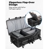 image:imageKEMIMOTO 80L ATV Cargo Storage Bag with 13L Additional Cooler and Adjustable Divider WaterResistant Zipperless Rack Bag Compatible with Polaris Sportsman CanAm Kawasaki Brute Force Arctic Cat
