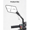 image:imageKEMIMOTO ATV Mirrors 8MM 10MM Foldable Motorcycle Mirrors with 78 Handlebar Mounts Clear Vision Fit ATV Motorcycle Scooter Bike Compatible with Polaris Sportsman Outlander Raptor