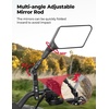 image:imageKEMIMOTO ATV Mirrors 8MM 10MM Foldable Motorcycle Mirrors with 78 Handlebar Mounts Clear Vision Fit ATV Motorcycle Scooter Bike Compatible with Polaris Sportsman Outlander Raptor