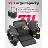 image:imageKEMIMOTO ATV Storage Bags 71L ATV Rear Seat With Storage 4 Wheeler Cargo Bag with Cooler Removable Cushion Fits Most ATVs with Rear Rack Compatible with Polaris Grizzly CanAm