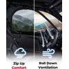 image:imageKEMIMOTO Cab Enclosure Upper Doors Compatible with 2024 CFMOTO ZFORCE 950 SPORT 4 Upgrade YKK Zipper Waterproof Soft Upper Windows for Snow and Rain Protection 4 Seater