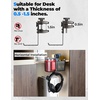 image:imageKEMIMOTO Desk Cup Holder with Headphone Hanger 2 in 1 Caddy Organizer for Office Table Lawn Chair Golf Cart Pontoon Boat Fit for Most 1832 oz Bottles 1Brown