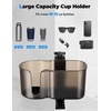 image:imageKEMIMOTO Desk Cup Holder with Headphone Hanger 2 in 1 Caddy Organizer for Office Table Lawn Chair Golf Cart Pontoon Boat Fit for Most 1832 oz Bottles 1Brown