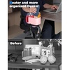 image:imageKEMIMOTO Desk Cup Holder with Headphone Hanger 2 in 1 Caddy Organizer for Office Table Lawn Chair Golf Cart Pontoon Boat Fit for Most 1832 oz Bottles 1Pink