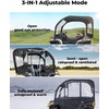 image:imageKEMIMOTO Extra Large ATV Cab Enclosure 3in1 Adjustable AllWeather Heavy Duty ATV Canopy Cover with Full Visibility Universal Compatible with Polaris CanAm Kawasaki Arctic Cat CFMOTO