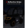image:imageKEMIMOTO Extra Large ATV Cab Enclosure 3in1 Adjustable AllWeather Heavy Duty ATV Canopy Cover with Full Visibility Universal Compatible with Polaris CanAm Kawasaki Arctic Cat CFMOTO