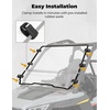 image:imageKEMIMOTO FlipUp Folding Windshield Compatible with Polaris RZR 200 20222026 Upgraded FlipUp Ventilated 14 Scratch Resistant Clear Window UV Protection amp HeavyDuty Replace 2884570 Accessories