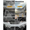 image:imageKEMIMOTO FlipUp Folding Windshield Compatible with Polaris RZR 200 20222026 Upgraded FlipUp Ventilated 14 Scratch Resistant Clear Window UV Protection amp HeavyDuty Replace 2884570 Accessories