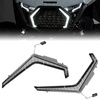image:imageKEMIMOTO LED Grille Accent Fang Lights Compatible With 2025 Polaris RZR pro XPpro RS Waterproof White LED Turn Signal Lights Front Grill Lamps Accessories2PCS Replace 2417278 2417279