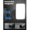 image:imageKEMIMOTO Magnetic Golf Cart Side Mirrors No Drilling Magnetic Tractor Mirrors Universal Rear View Mirror for Tractors Forklifts Lawn Movers Golf Carts Small Dozers Lift Trucks