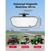 image:imageKEMIMOTO Magnetic Rear View Mirror Universal Magnetic Tractor Mirror Fit for Golf Carts Forklifts Trucks UTV Compatible with Polaris Ranger CanAm Defender EZGO RXV TXT No Drilling Required