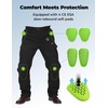 image:imageKEMIMOTO Mens Motorcycle Heated Pants 36H Heating Time amp ESA Armor  WaterResistant Riding Pants for Winter Black