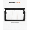 image:imageKEMIMOTO Rear Windshield with Zipper Compatible with Rhino 450 660 700 Axis 500 Hisun Massimo 500 700 MSU500 Coleman Windproof Soft Rear Window Back Window Clear Dustproof 5118  3543 in