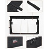 image:imageKEMIMOTO Rear Windshield with Zipper Compatible with Rhino 450 660 700 Axis 500 Hisun Massimo 500 700 MSU500 Coleman Windproof Soft Rear Window Back Window Clear Dustproof 5118  3543 in