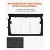 image:imageKEMIMOTO Rear Windshield with Zipper Compatible with Rhino 450 660 700 Axis 500 Hisun Massimo 500 700 MSU500 Coleman Windproof Soft Rear Window Back Window Clear Dustproof 5118  3543 in